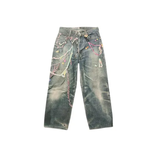 Acne Studios SS25 Джинсы Женские Синие