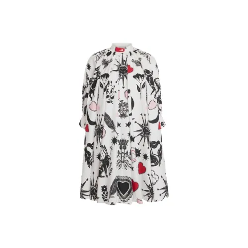 Alexander McQueen FW21 Короткий рукав Платье Женское Белое