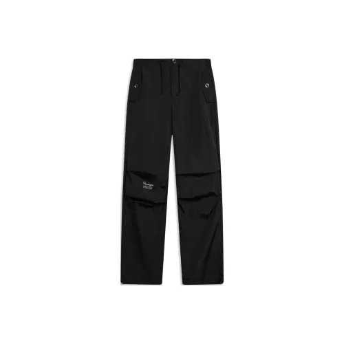 LiNing x Disney Вязаные тренировочные штаны женские черные