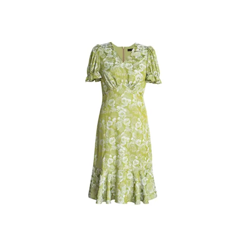 ROEYSHOUSE Короткий рукав Платье Женское Многоцветное