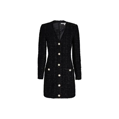 Veronica Beard Длинное платье с длинными рукавами женское черное