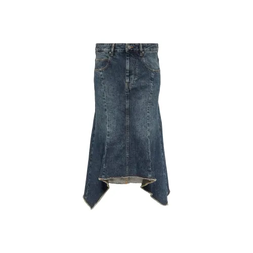 ISABEL MARANT Denim Long Skirt Women's Dark Blue ISABEL MARANT Деним Длинная Юбка Женская Темно-синий