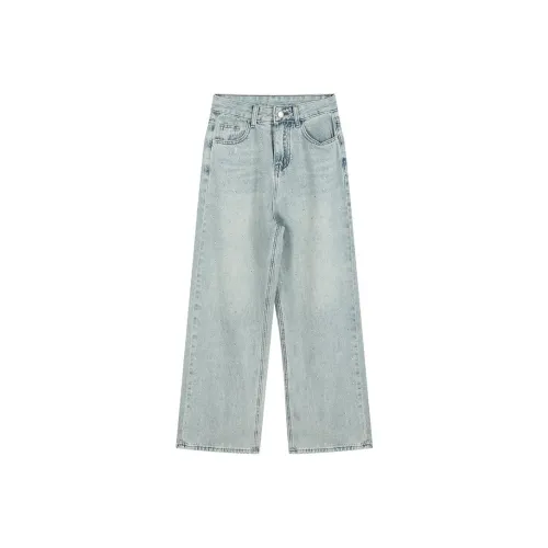 Giyu Светло-синие Женские Джинсы