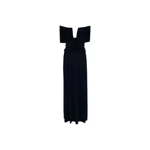 MAGDA BUTRYM Короткое платье с короткими рукавами женское морской синий