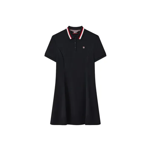 FILA Modern Heritage Легендарный синий Женские Короткие Платья с Рукавами