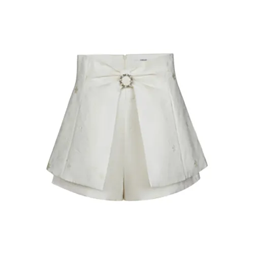 Caroline Экрю Женские Повседневные Шорты