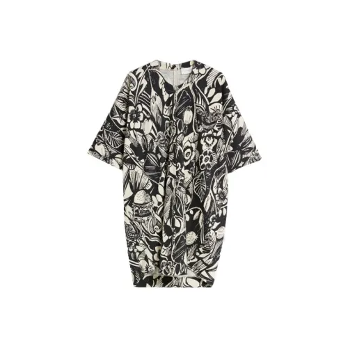 Спортивный Ma Короткий рукав Платье Женское Черное