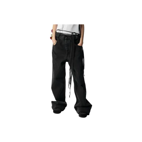 Ann Demeulemeester Черные Женские Джинсы