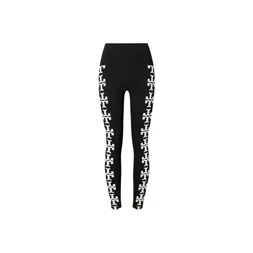 TORY BURCH Leggings Женские Черные