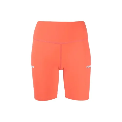 Off Белый SS21 Апельсин Женские Повседневные шорты