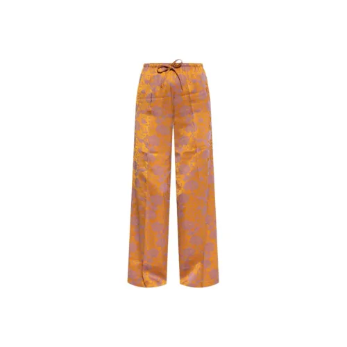 DRIES VAN NOTEN Апельсин Женские Повседневные Брюки