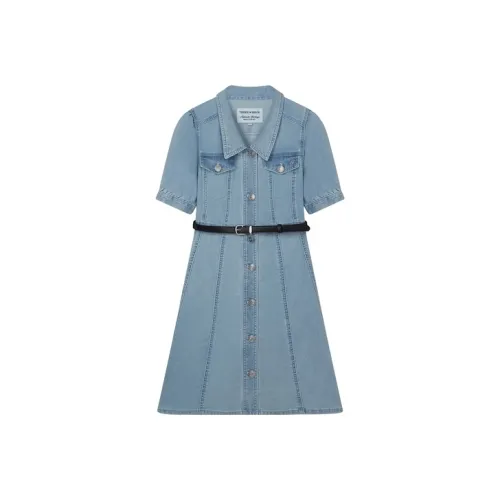 Teenie Weenie Короткий рукав Платье Женское Светло-синий