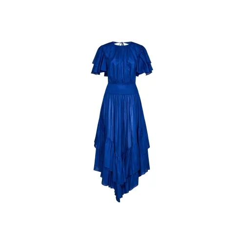 Alexandre Vauthier Blue Женские Короткие Платья с Рукавами