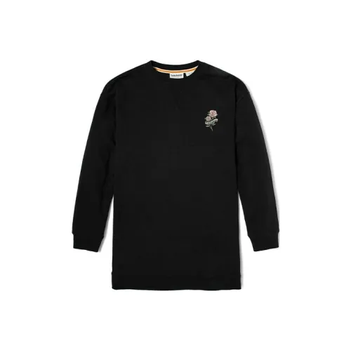 Timberland Длинный рукав Платье Женское Черное