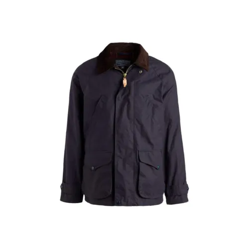 MANIFATTURA CECCARELLI SS25 Rain Кабан Куртки и Пальто Мужской Морской Синий