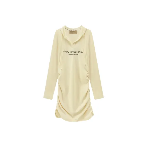 CHUU Женские Длинные Платья с Рукавами