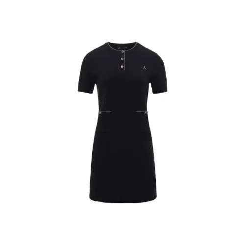 LI NING 1990 Classic Collection Короткий рукав Платье Женское Черное