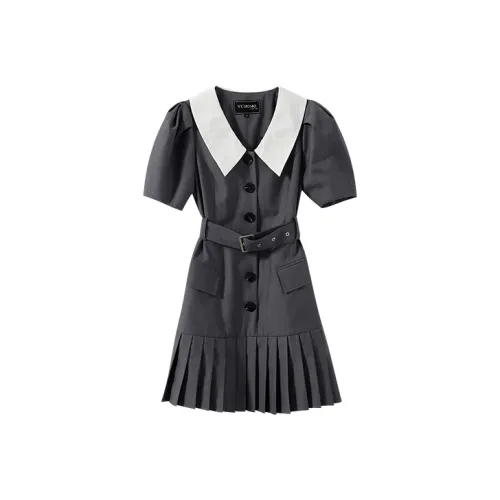 YUMOMO STAR Платье Женское Голубой Серый