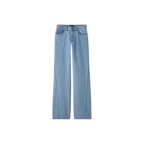 A.P.C Светло-синие Женские Джинсы