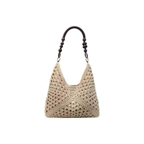 MingLu Ткани вязаные Сумка на плечо Унисекс Экрю хаки