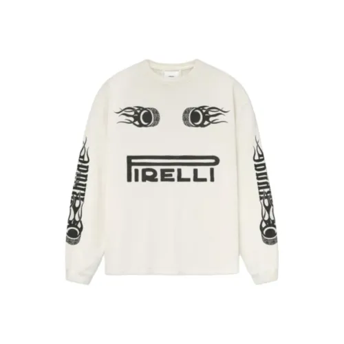 Rhude Pirelli, Collaboration Edition Белая Унисекс Футболка