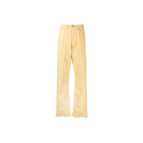 JIL SANDER Желтые Женские Джинсы