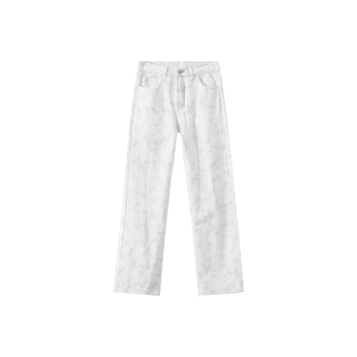 TEN MIRO Белые Унисекс Джинсы