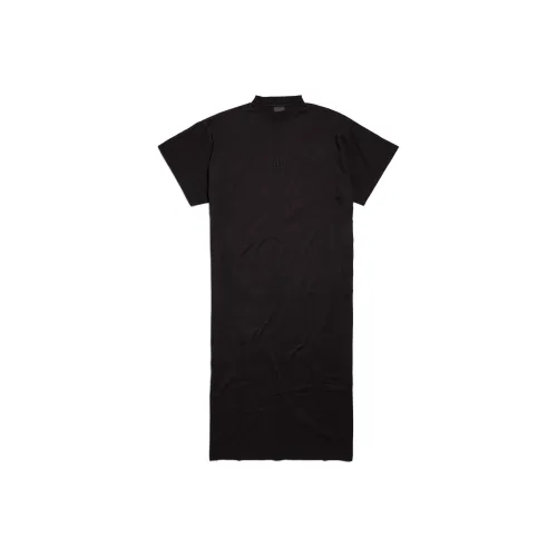 Balenciaga Короткий рукав Платье Стандартное Женское Черное