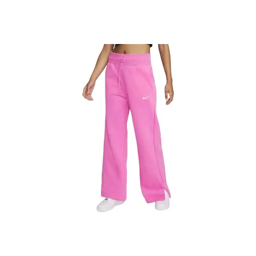 nike Sportswear Phoenix Fleece Вязаные Тренировочные Штаны Женские Розовые