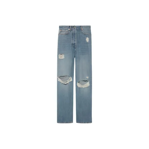 GUCCI Светло-синие Женские Джинсы