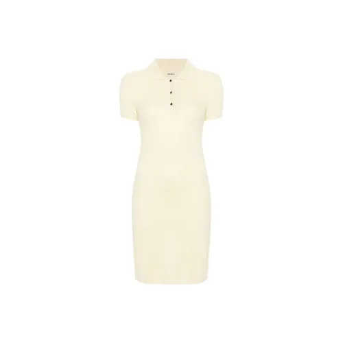 KHAITE Короткий рукав Платье Женское Заварной