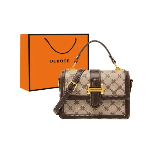 OUBOTE PVC Маленькая квадратная сумка Сумка Женская Кофейная и Хаки
