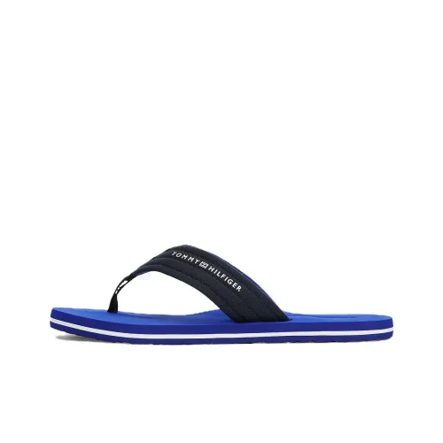 Tommy Hilfiger Устойчивые к истиранию Шлепанцы Мужские Черные Синие