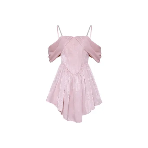 OZLANA Slip Платье Женское Нюдово-розовый