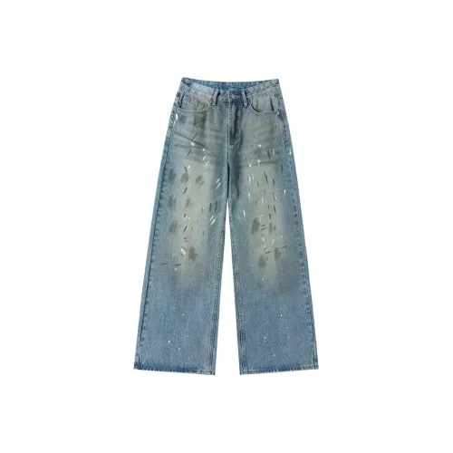 KYKW Джинсы Женские Винтаж Синий