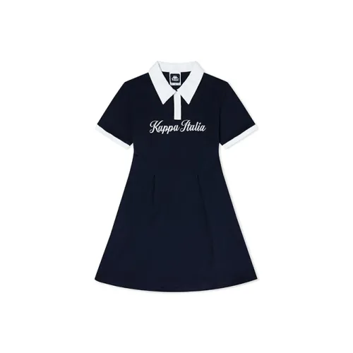 KAPPA Короткий рукав платье женское цвет полночный синий