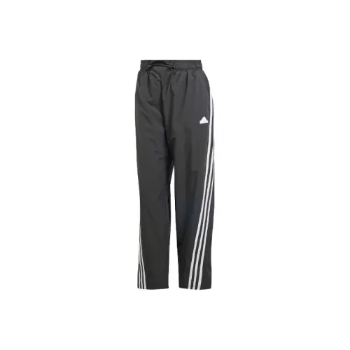 Adidas Future Icons 3 Stripes Woven Pants Vintage Вязаные Тренировочные Брюки Женские Черные