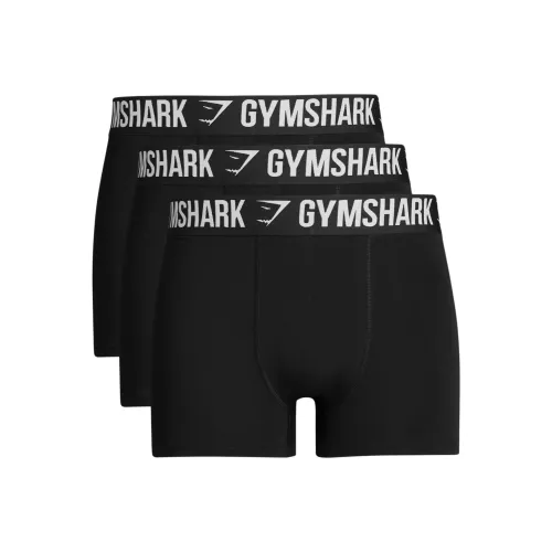 GYMSHARK Черный 3 упаковки Мужские боксер-шорты