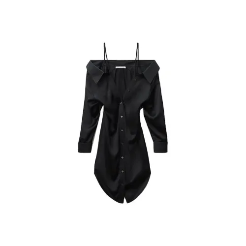 alexander wang Black Женские Длинные Рукава Платья