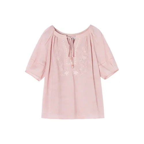 XIANGYING Розовые Женские Рубашки