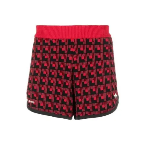 Adidas Originals Wales Bonner Co Бренд Повседневные шорты Женские Красные