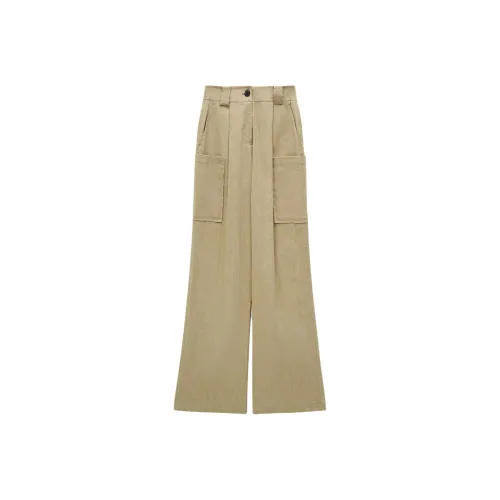 INSUN Повседневные брюки женские хаки