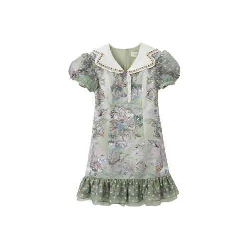 LULUALWAYS SS22 Платье Женское Изумрудно-Зеленый