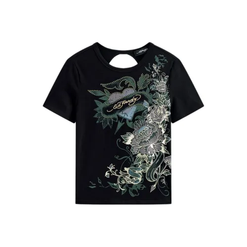 Ed Hardy Черные Женские Футболки
