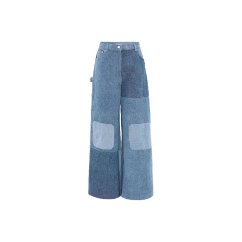JW Anderson Синие Женские Джинсы