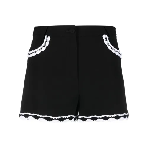 MOSCHINO Черные Женские Повседневные Шорты