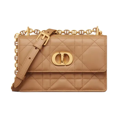 DIOR Miss Caro Sheepskin Crossbody Bag Shoulder Bag Mini Women's Light Gold