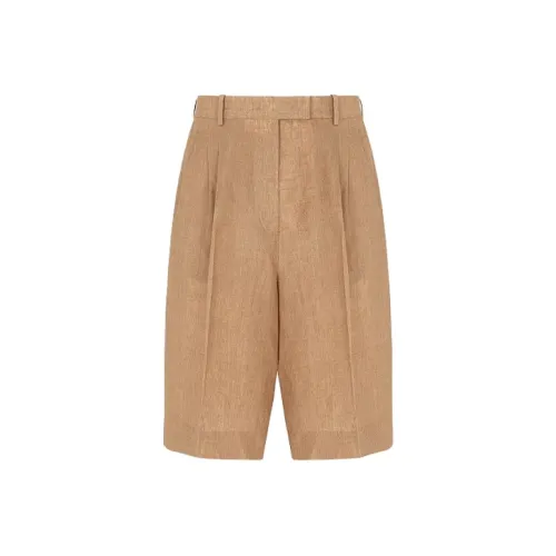 FENDI SS21 Повседневные шорты Женские Бежевые