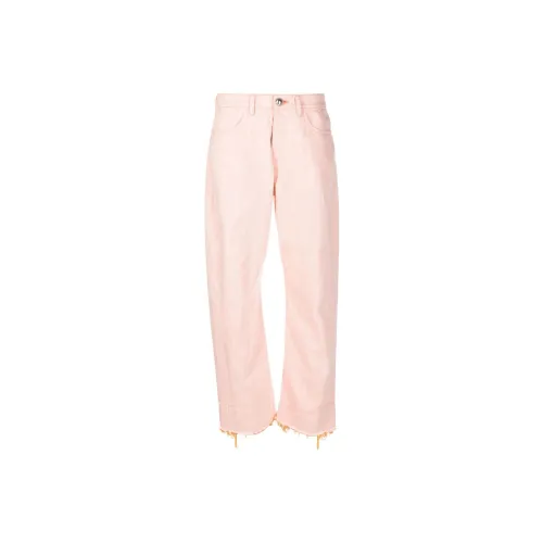 JIL SANDER Розовые Женские Джинсы