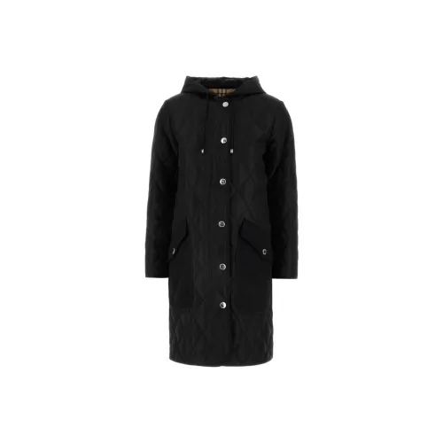 Burberry Хлопковый пуховик женский черный